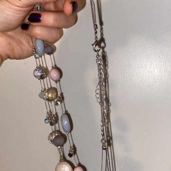 Beaded Necklace with gems 💎by “Color” - Picture 3 of 4